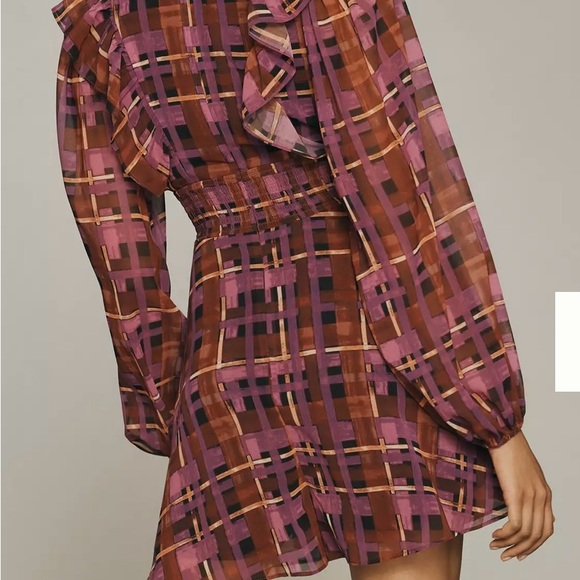Anthropologie Hutch Long Sleeve Deep V Romper - Picture 2 of 8